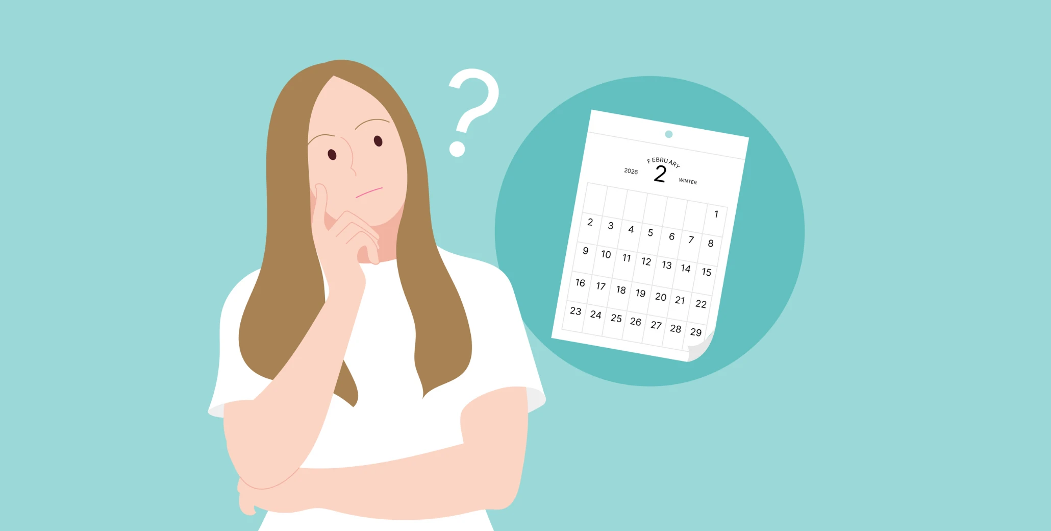 Illustration for an article about the fertile window and ovulation timing